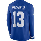 Odell Beckham Jr New York Giants Royal Therma Long Sleeve Jersey