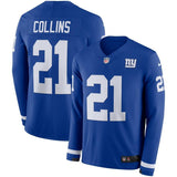 Landon Collins New York Giants Royal Therma Long Sleeve Jersey