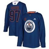 Connor McDavid #97 Edmonton Oilers Royal Practice Player Jersey
