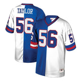 Lawrence Taylor #56 New York Giants Royal/White 1996 Retired Player Split Replica Jersey