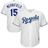 Whit Merrifield #15 Kansas City Royals White Home Cool Base Player Jersey