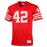 Ronnie Lott #42 San Francisco 49ers Scarlet 1990 Retired Player Vintage Replica Jersey