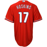 Rhys Hoskins #17 Philadelphia Phillies Home Official Cool Base Player Jersey