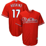 Rhys Hoskins #17 Philadelphia Phillies Home Official Cool Base Player Jersey