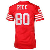 Jerry Rice #80 San Francisco 49ers Scarlet 1990 Retired Player Vintage Replica Jersey