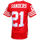 Deion Sanders #21 San Francisco 49ers Scarlet 1994 Retired Player Vintage Replica Jersey