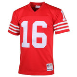 Joe Montana #16 San Francisco 49ers Scarlet 1990 Retired Player Vintage Replica Jersey