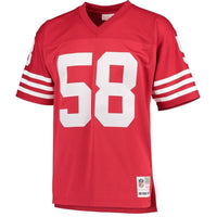 Keena Turner #58 San Francisco 49ers Scarlet 1992 Retired Player Replica Jersey