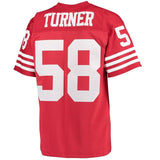 Keena Turner #58 San Francisco 49ers Scarlet 1992 Retired Player Replica Jersey