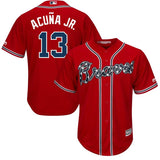 Ronald Acuña Jr. #13 Atlanta Braves 2019 Alternate Official Cool Base Player Jersey