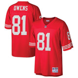 Terrell Owens #81 San Francisco 49ers Scarlet 2002 Retired Player Replica Jersey