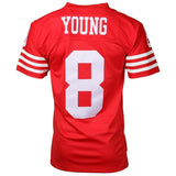 Steve Young #8 San Francisco 49ers Scarlet 1990 Retired Player Vintage Replica Jersey