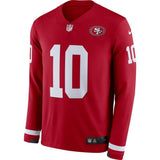 Jimmy Garoppolo San Francisco 49ers Scarlet Therma Long Sleeve Jersey