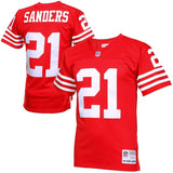 Deion Sanders #21 San Francisco 49ers Scarlet 1994 Retired Player Vintage Replica Jersey