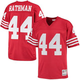 Tom Rathman #44 San Francisco 49ers Scarlet 1990 Retired Player Replica Jersey