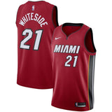 Hassan Whiteside #21 Miami Heat Black Mens Swingman Jersey