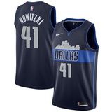 Dirk Nowitzki #41 Dallas Mavericks Royal Mens Swingman Jersey