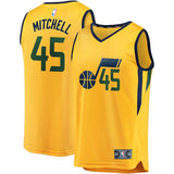 Donovan Mitchell #45 Utah Jazz Green 2018/19 Mens Swingman Jersey