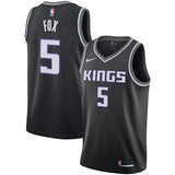 De'Aaron Fox #5 Sacramento Kings Purple Mens Swingman Jersey - Icon Edition