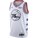 Joel Embiid #21 76ers White/Black 2019 NBA All-Star Game Finished Mens Swingman Jersey