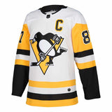 Sidney Crosby #87 Pittsburgh Penguins Black Authentic/White Away Player Jersey