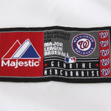 Washington Nationals White/Scalet Official Cool Base Jersey