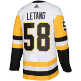 Kris Letang #58 Pittsburgh Penguins Black Authentic/White Away Player Jersey