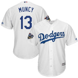 Max Muncy #13 Los Angeles Dodger 2018 World Series Cool Base Player Jersey