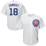 Ben Zobrist #18 Chicago Cubs White/Royal Cool Base Player Jersey