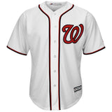 Washington Nationals White/Scalet Official Cool Base Jersey