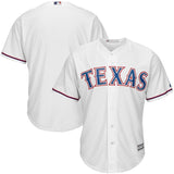 Texas Rangers White/Royal Official Cool Base Jersey