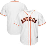 Houston Astros White/Navy/Orrange Official Cool Base Jersey