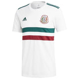 Mexico National Team White/Green 2018 Away Replica Blank Jersey