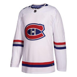 Montreal Canadiens White 2017 NHL 100 Classic Blank Jersey