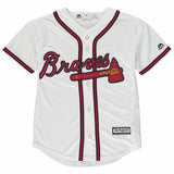 Dansby Swanson #7 Atlanta Braves Youth White/Red Official 2015 Cool Base Player Jersey