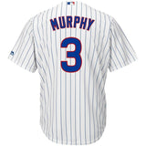Daniel Murphy #3 Chicago Cubs White HomeCool Base Player Jersey