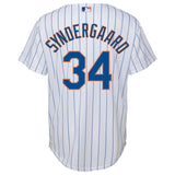 Noah Syndergaard #34 New York Mets Youth White Official Cool Base Player Jersey