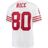 Jerry Rice #80 San Francisco 49ers White 1990 Replica Retired Player Jersey