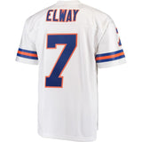 John Elway #7 Denver Broncos White 1990 Replica Retired Player Jersey