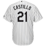 Welington Castillo #21 Chicago White Sox White Home Cool Base Player Jersey