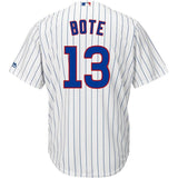 David Bote #13 Chicago Cubs White Home Official Cool Base Player Jersey