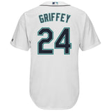 Ken Griffey Jr. #24 Seattle Mariners White Cool Base Player Jersey