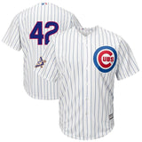 Chicago Cubs White/Royal 2018 Jackie Robinson Day Official Cool Base Jersey