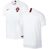 Portugal National Team White/Red 2018 Away Replica Stadium Blank Jersey