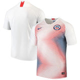 Chile National Team White/Blue 2018 Away Replica Stadium Jersey