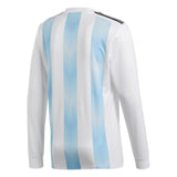 Argentina National Team White 2018 Home Replica Blank Long Sleeve Jersey