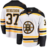 Patrice Bergeron #37 Boston Bruins White Away Breakaway Player Jersey