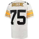 Joe Greene #75 Pittsburgh Steelers White 1976 Replica Retired Player Jersey
