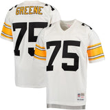 Joe Greene #75 Pittsburgh Steelers White 1976 Replica Retired Player Jersey