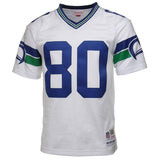 Steve Largent #80 Seattle Seahawks White 1985 Retired Player Vintage Replica Jersey